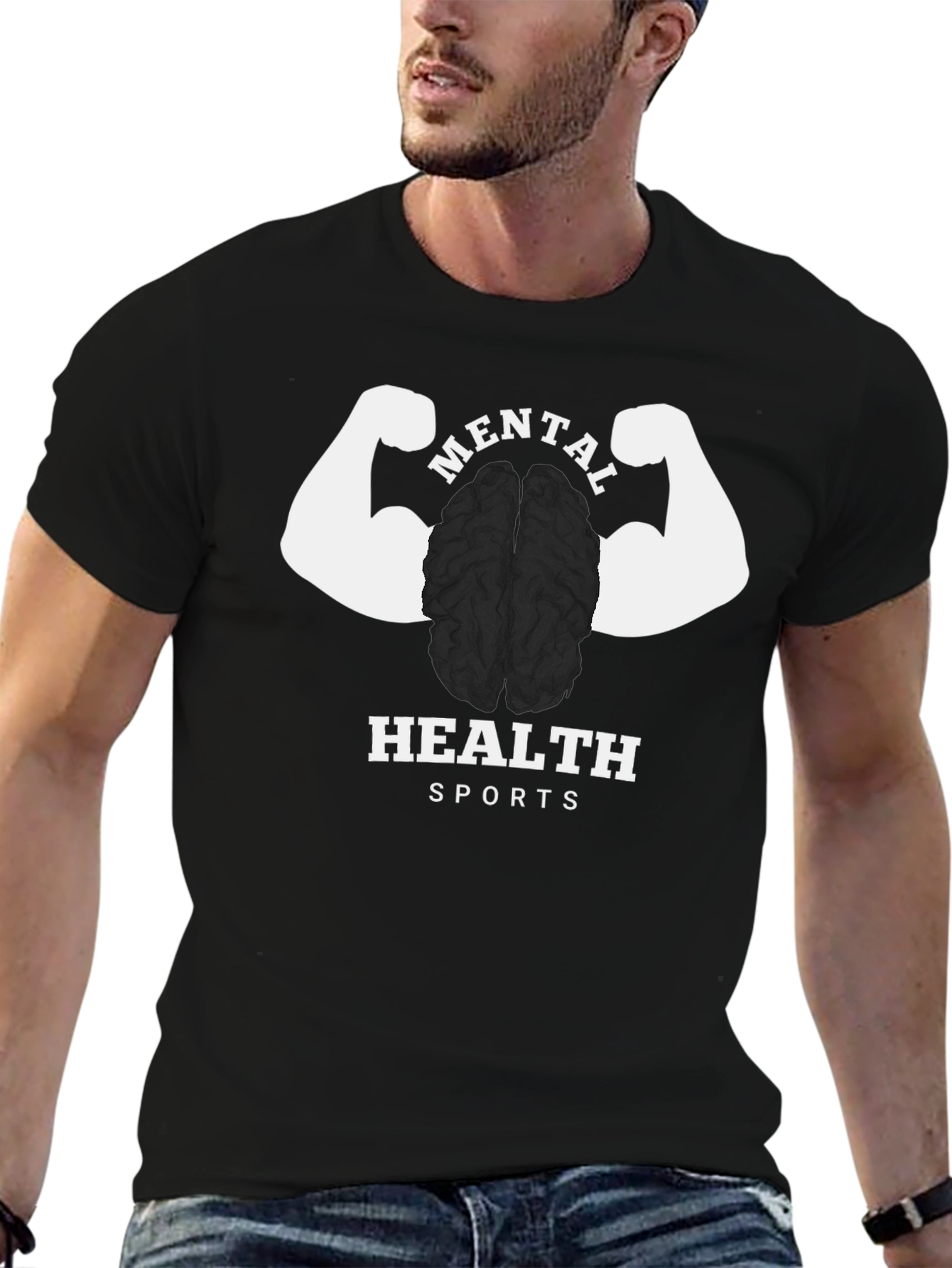 Mental Health Sports T-Shirt - Brain & Brawn