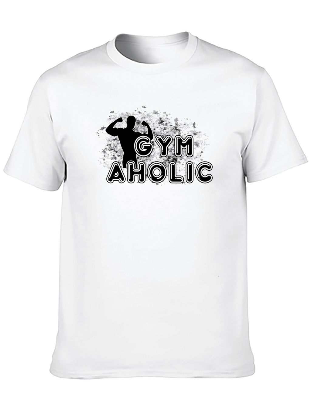 Gymaholic Black Graphic T-Shirt