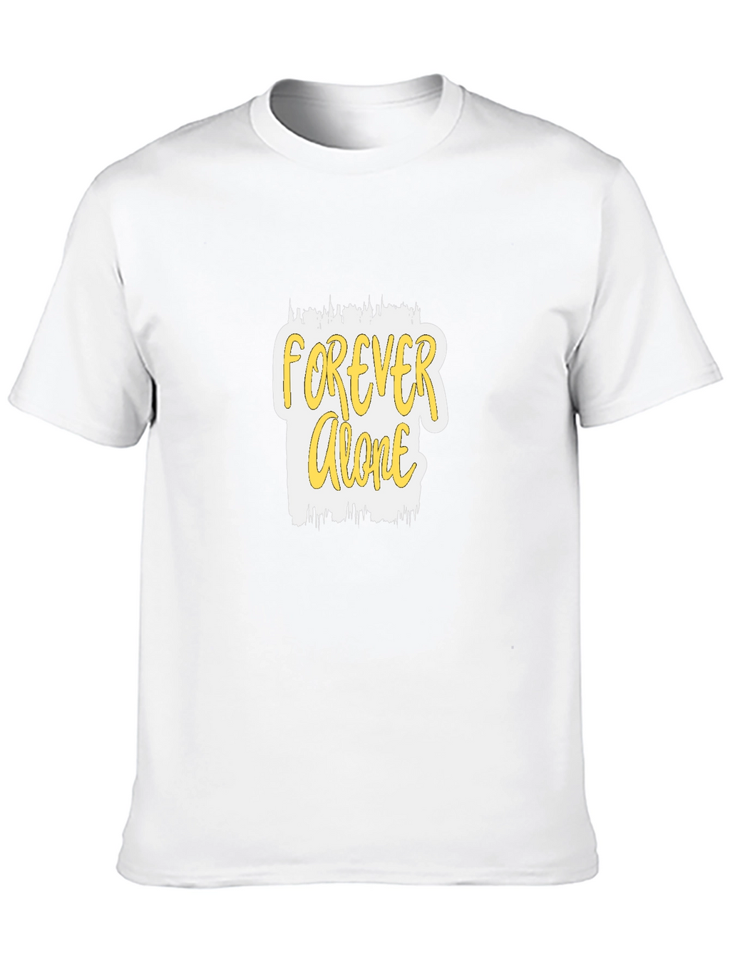 Forever Alone Graphic Black T-Shirt