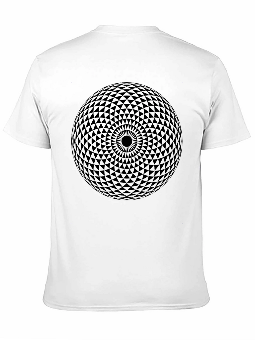 Geometric Orb Graphic Tee - Modern Black T-Shirt