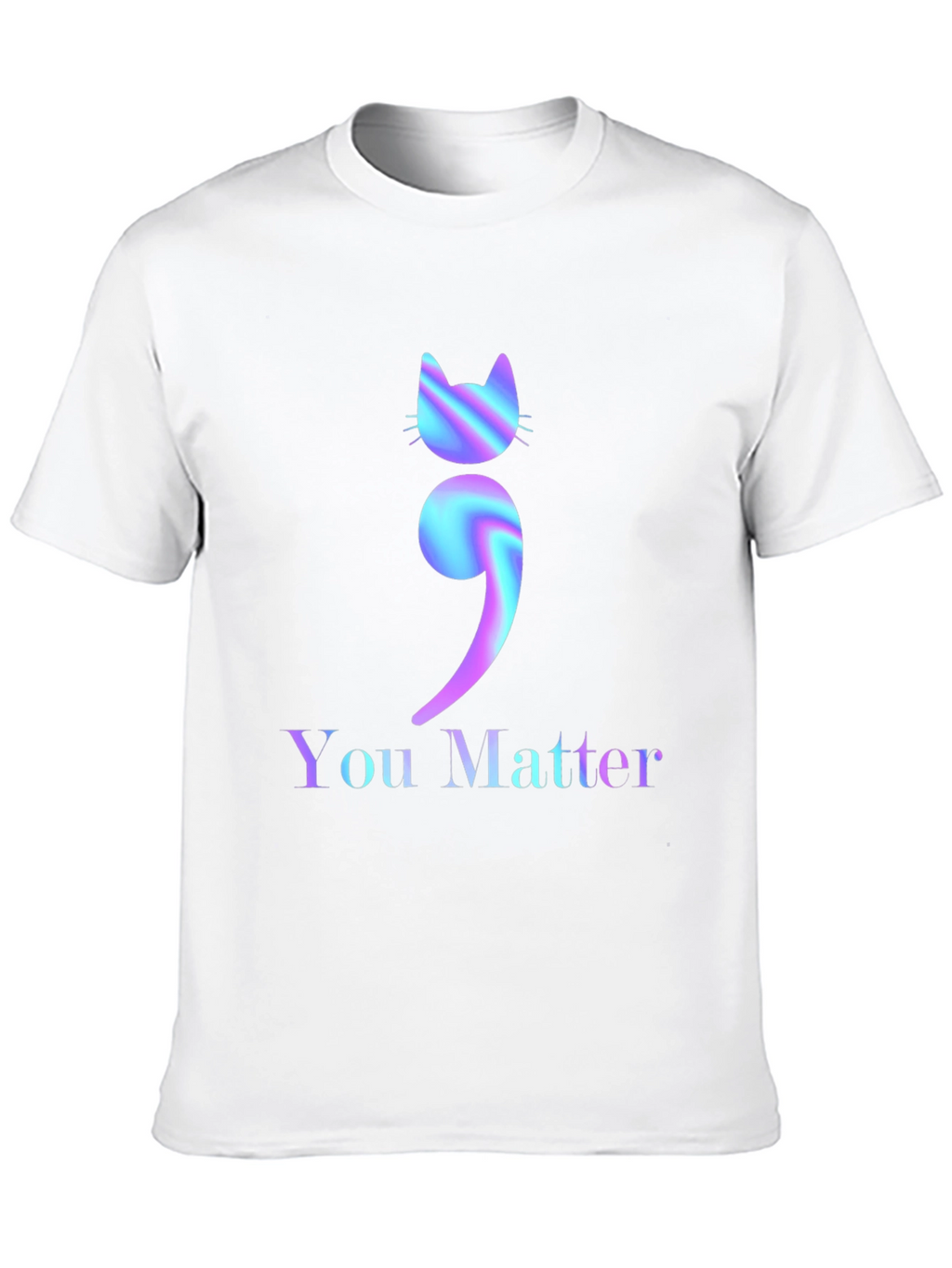 You Matter Cat Semicolon Graphic Tee