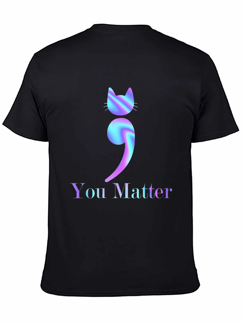 You Matter Cat Semicolon Graphic Tee