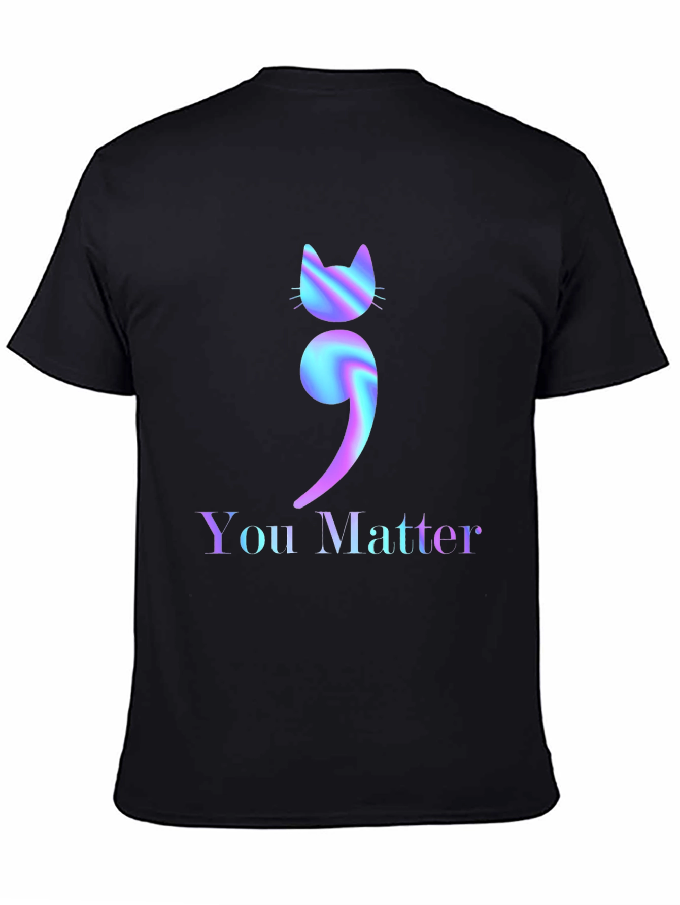 You Matter Cat Semicolon Graphic Tee
