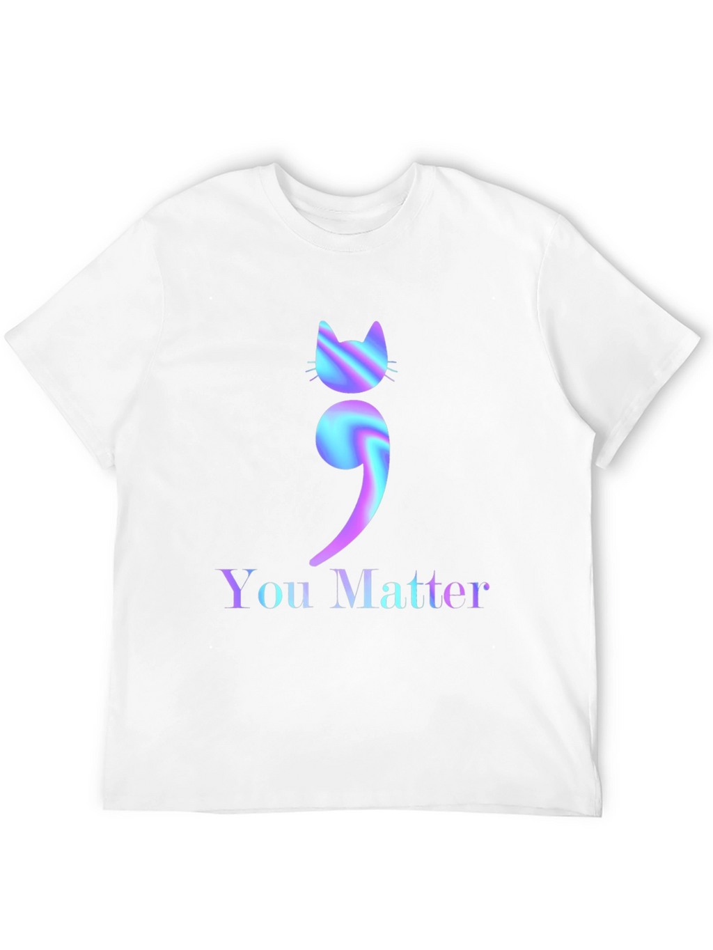 You Matter Cat Semicolon Graphic Tee