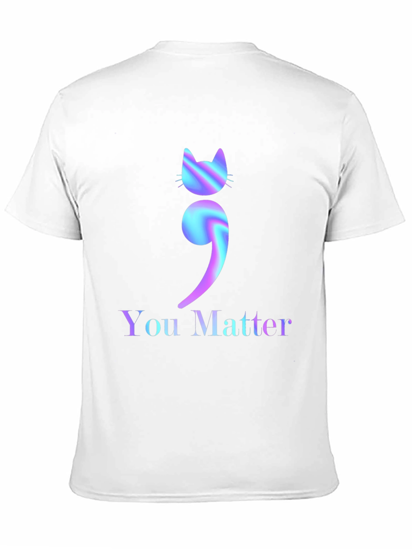 You Matter Cat Semicolon Graphic Tee