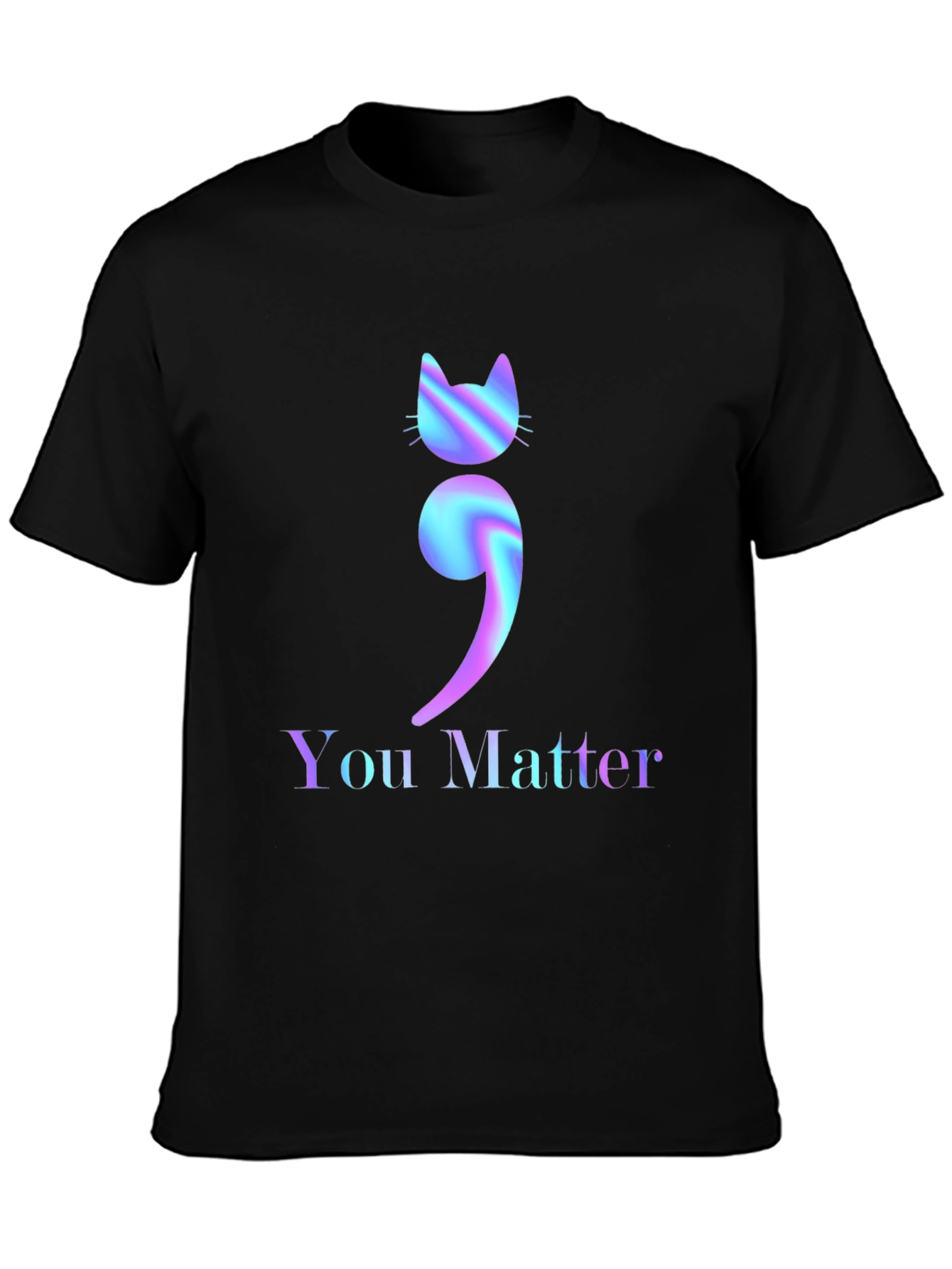 You Matter Cat Semicolon Graphic Tee