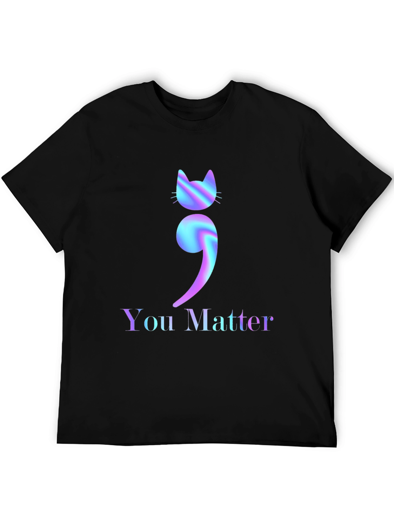 You Matter Cat Semicolon Graphic Tee