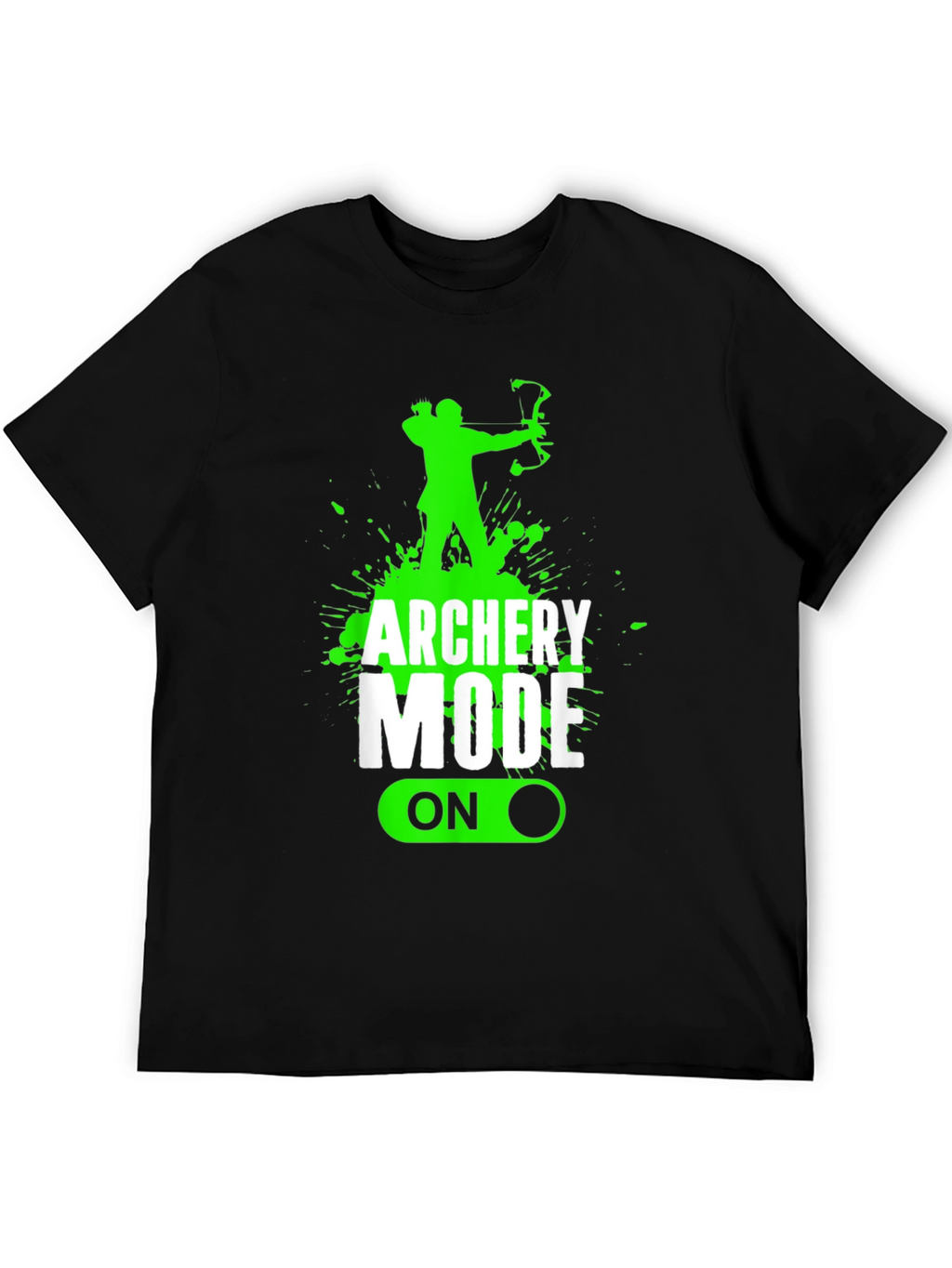 Archery Mode On Black Graphic Tee