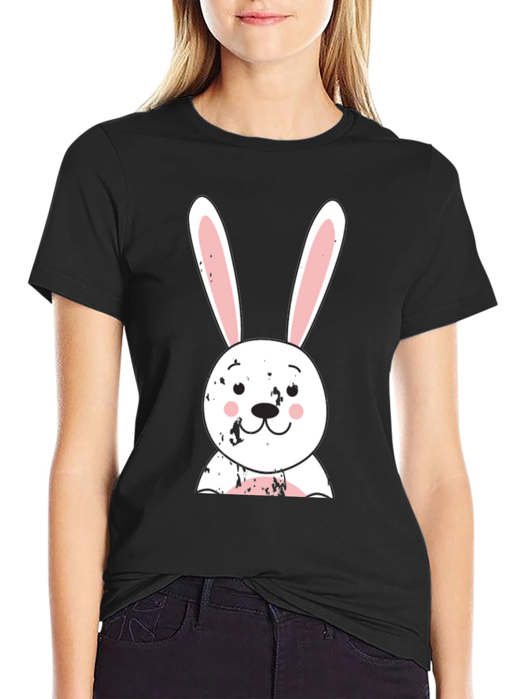Cute Bunny Graphic Tee - Easter Gift Idea!