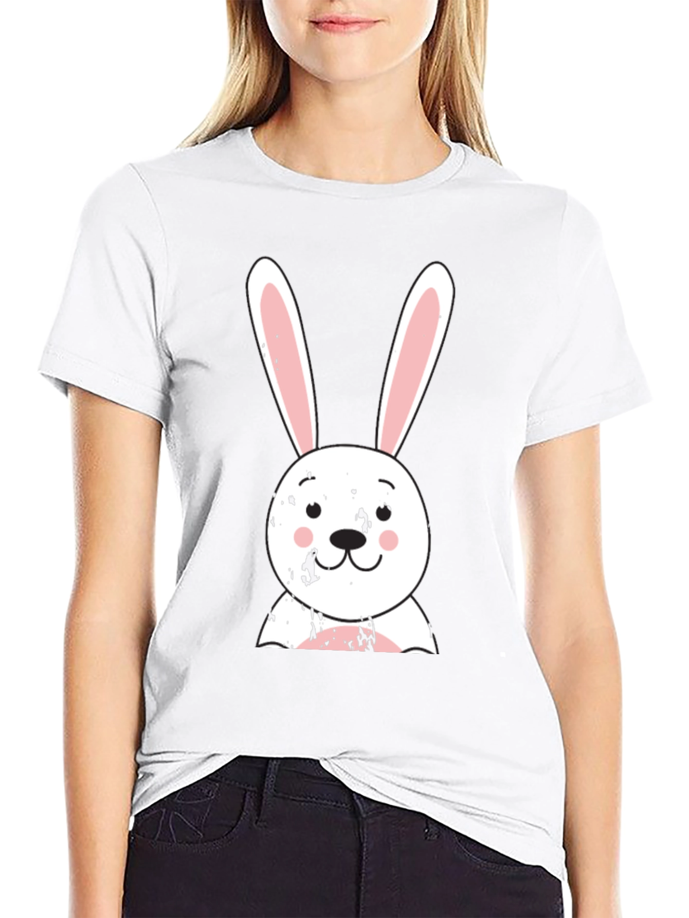 Cute Bunny Graphic Tee - Easter Gift Idea!
