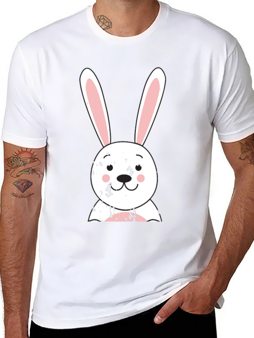 Cute Bunny Graphic Tee - Easter Gift Idea!