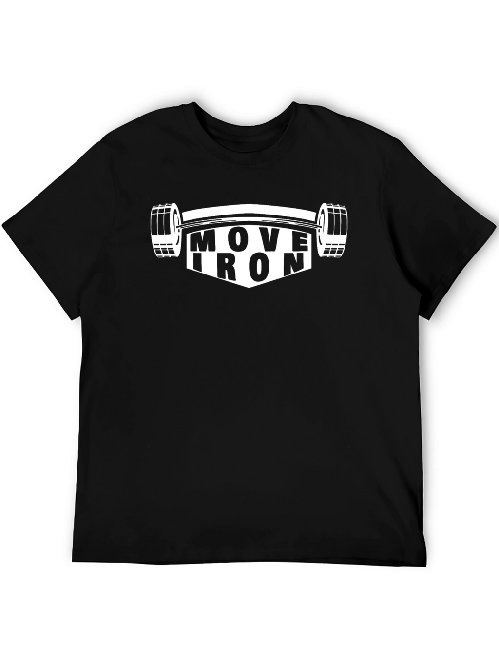 Move Iron Black T-Shirt - Gym Workout Apparel