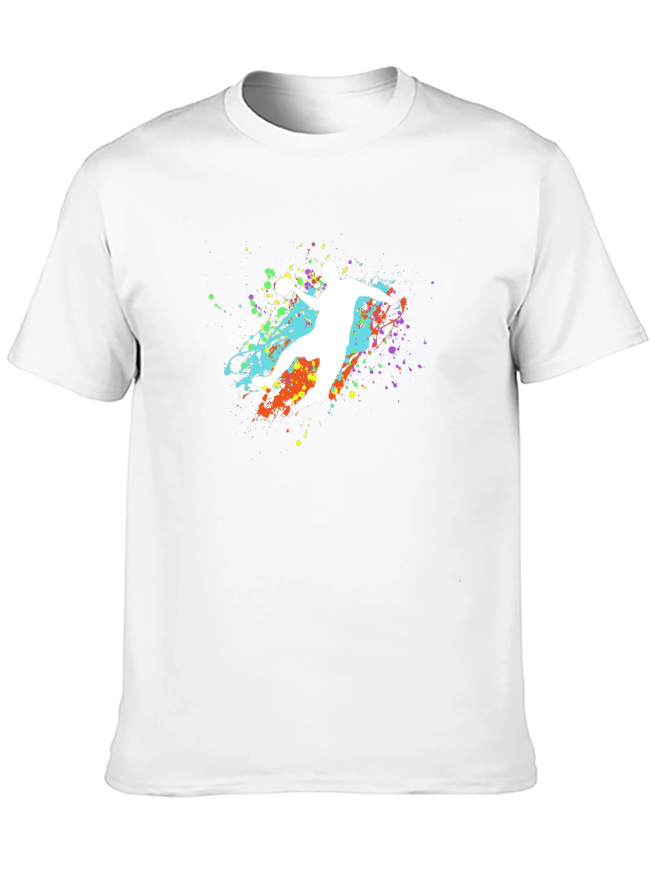 Handball Splash Graphic T-Shirt - Unique Design