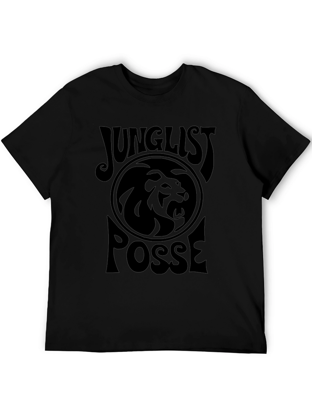 Junglist Posse Lion Graphic Tee - Black