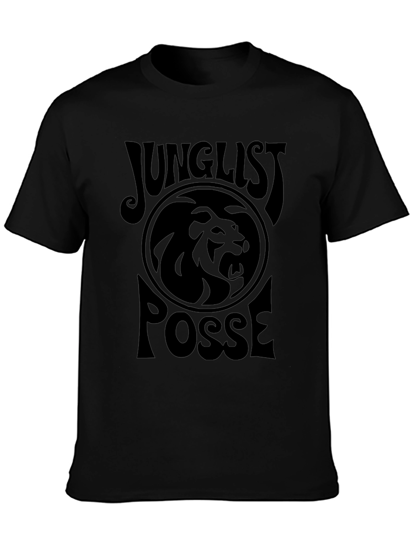 Junglist Posse Lion Graphic Tee - Black