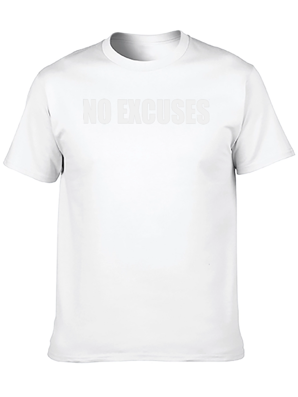 No Excuses Black Graphic Tee - Motivational Shirt