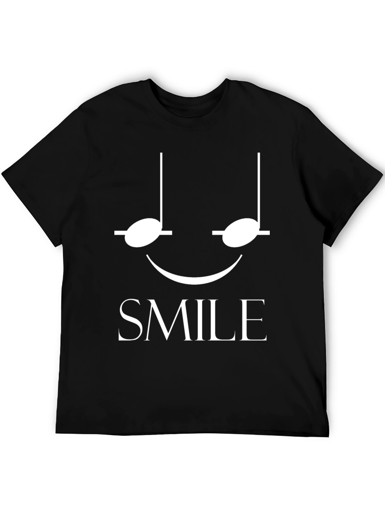 Smile T-Shirt - Musical Note Face Design