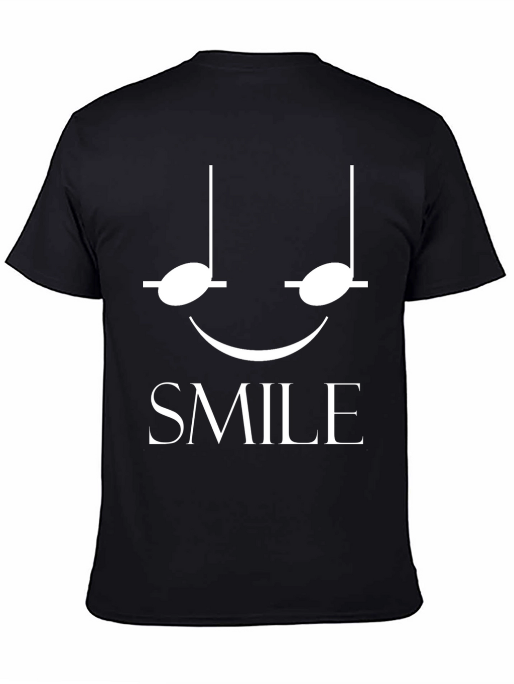 Smile T-Shirt - Musical Note Face Design
