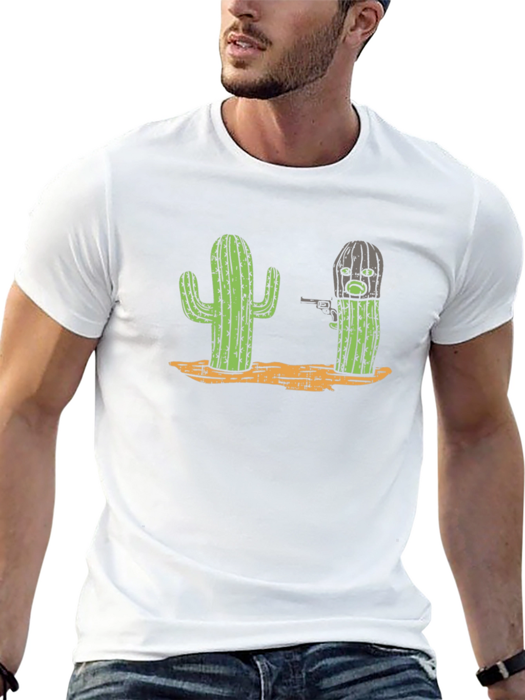 Cactus Bandit Graphic Tee - Western Humor T-Shirt