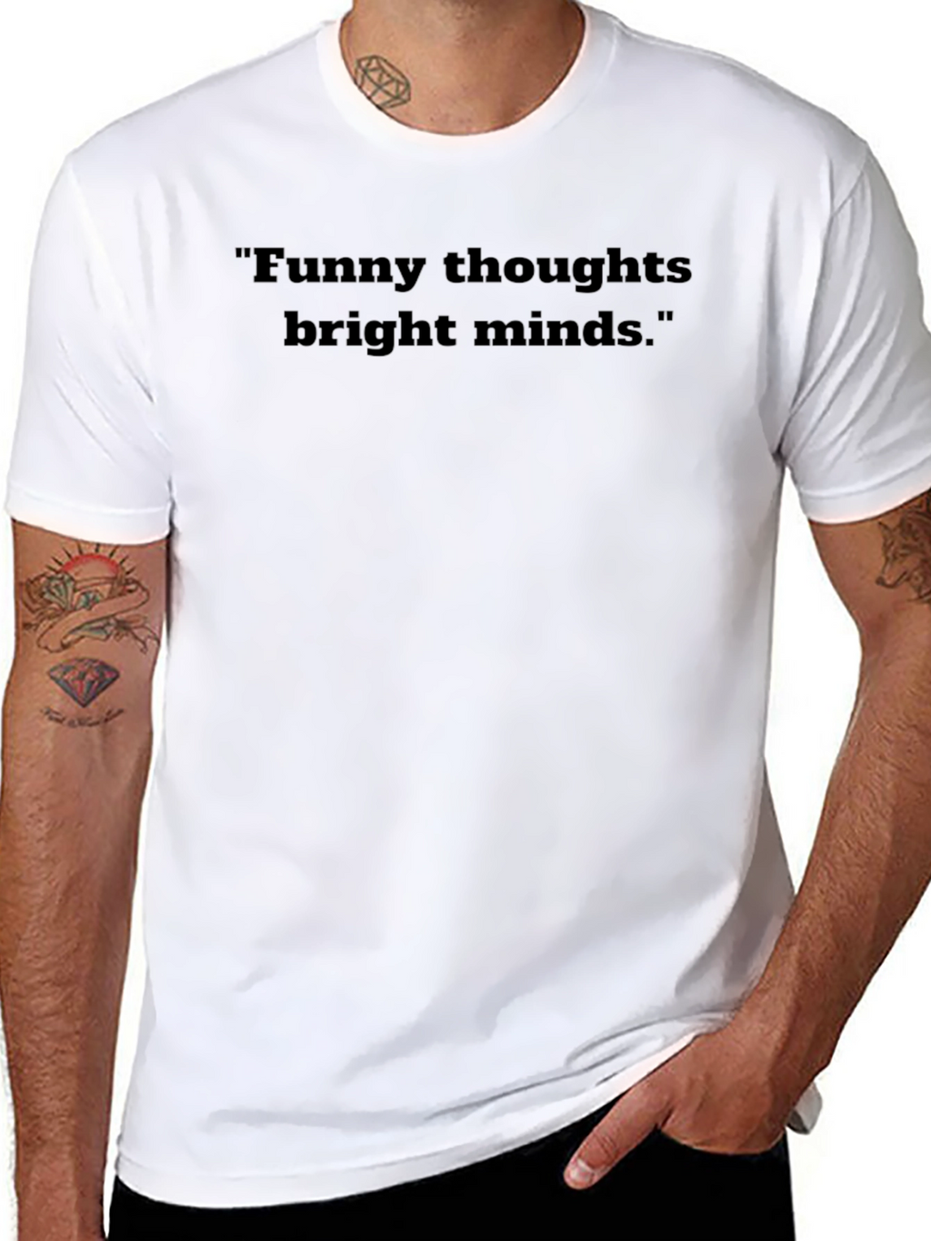 Funny Thoughts Bright Minds Graphic T-Shirt