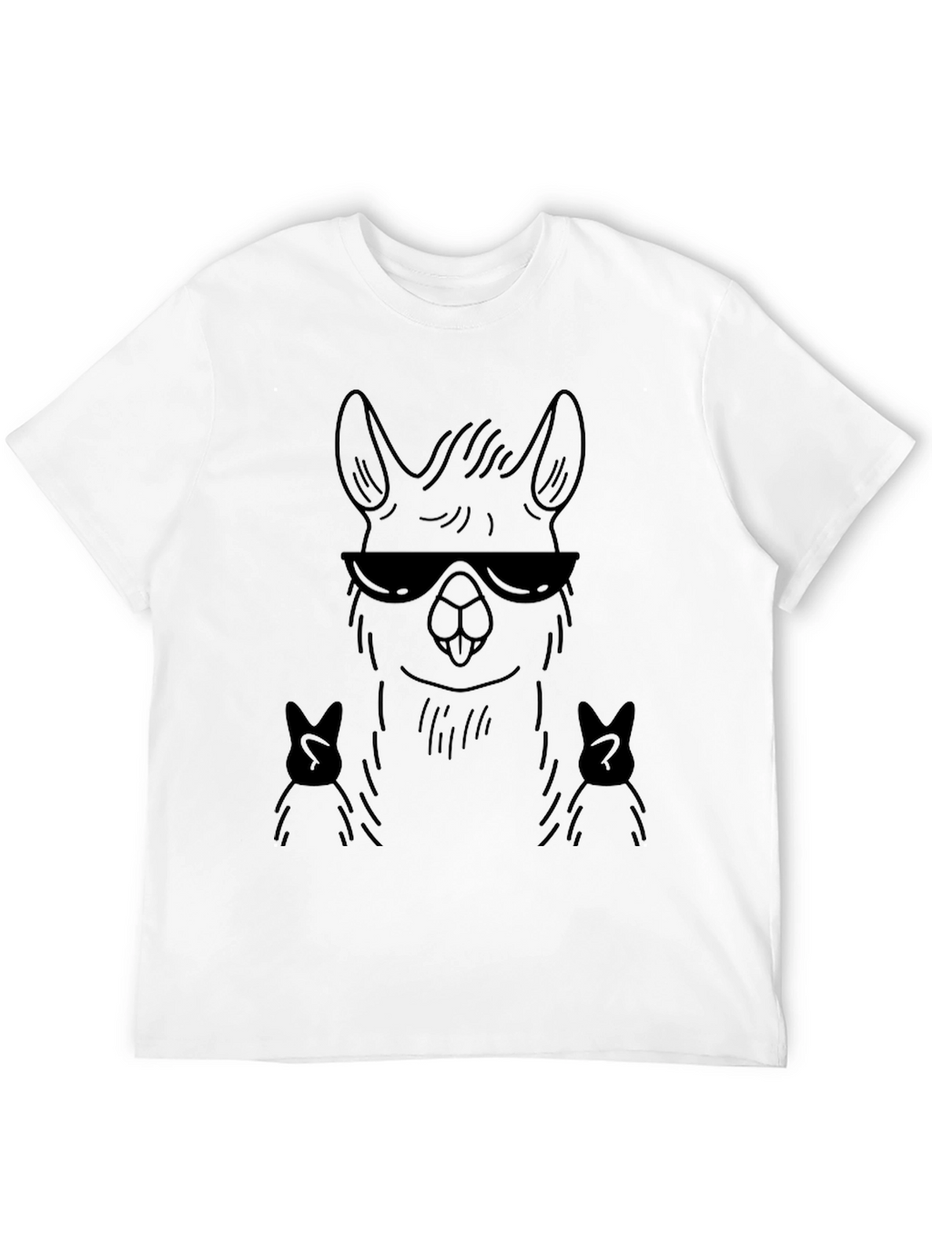 Cool Llama Black T-Shirt