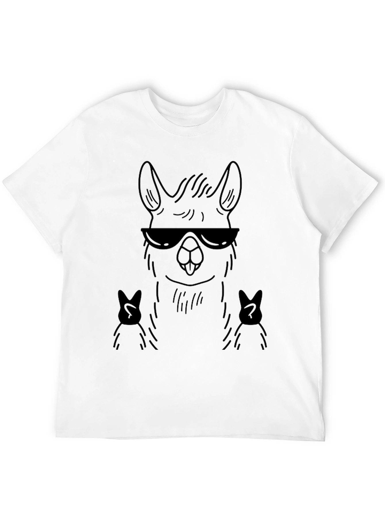 Cool Llama Black T-Shirt