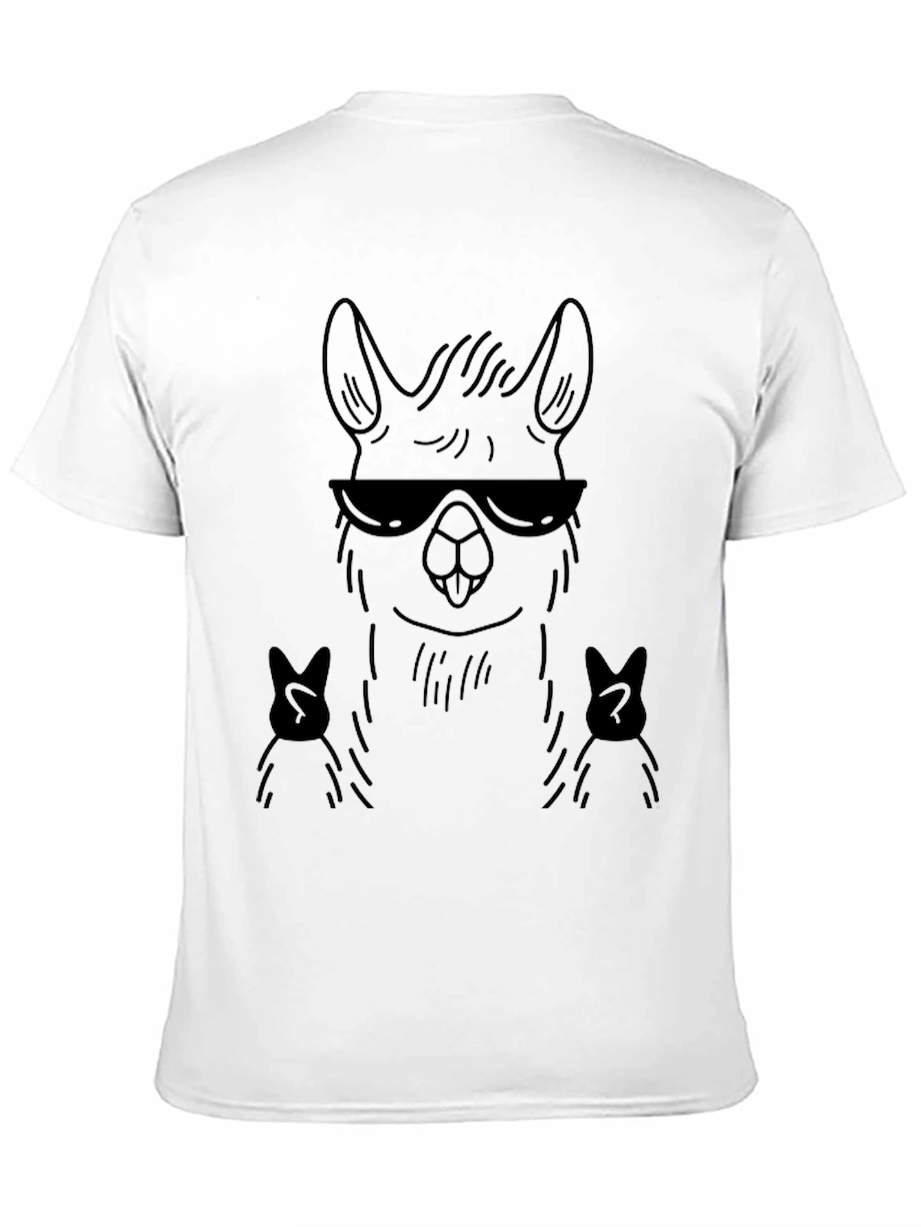 Cool Llama Black T-Shirt