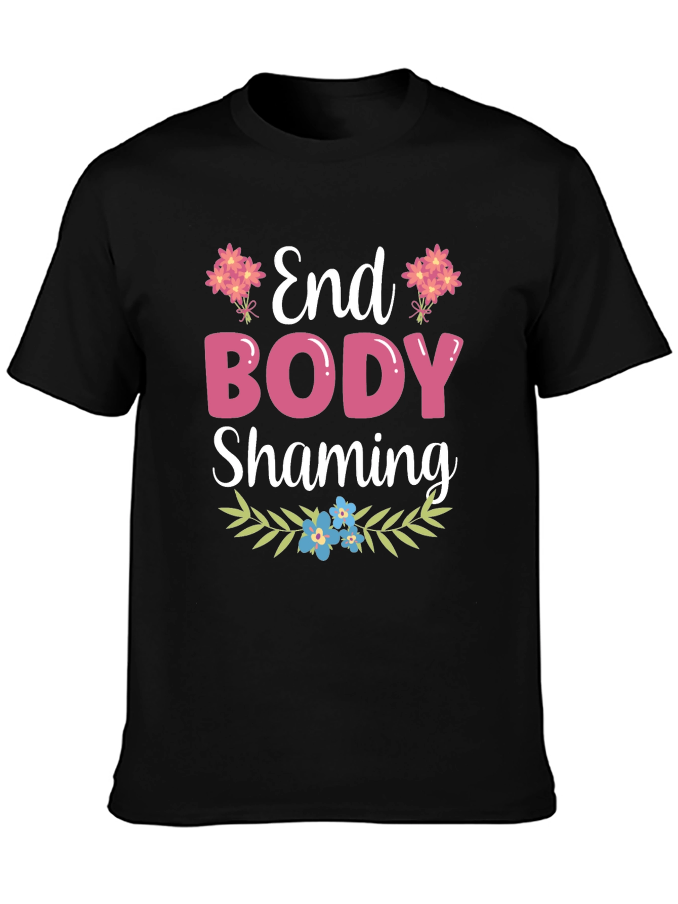 End Body Shaming Graphic Tee - Soft Cotton Comfort
