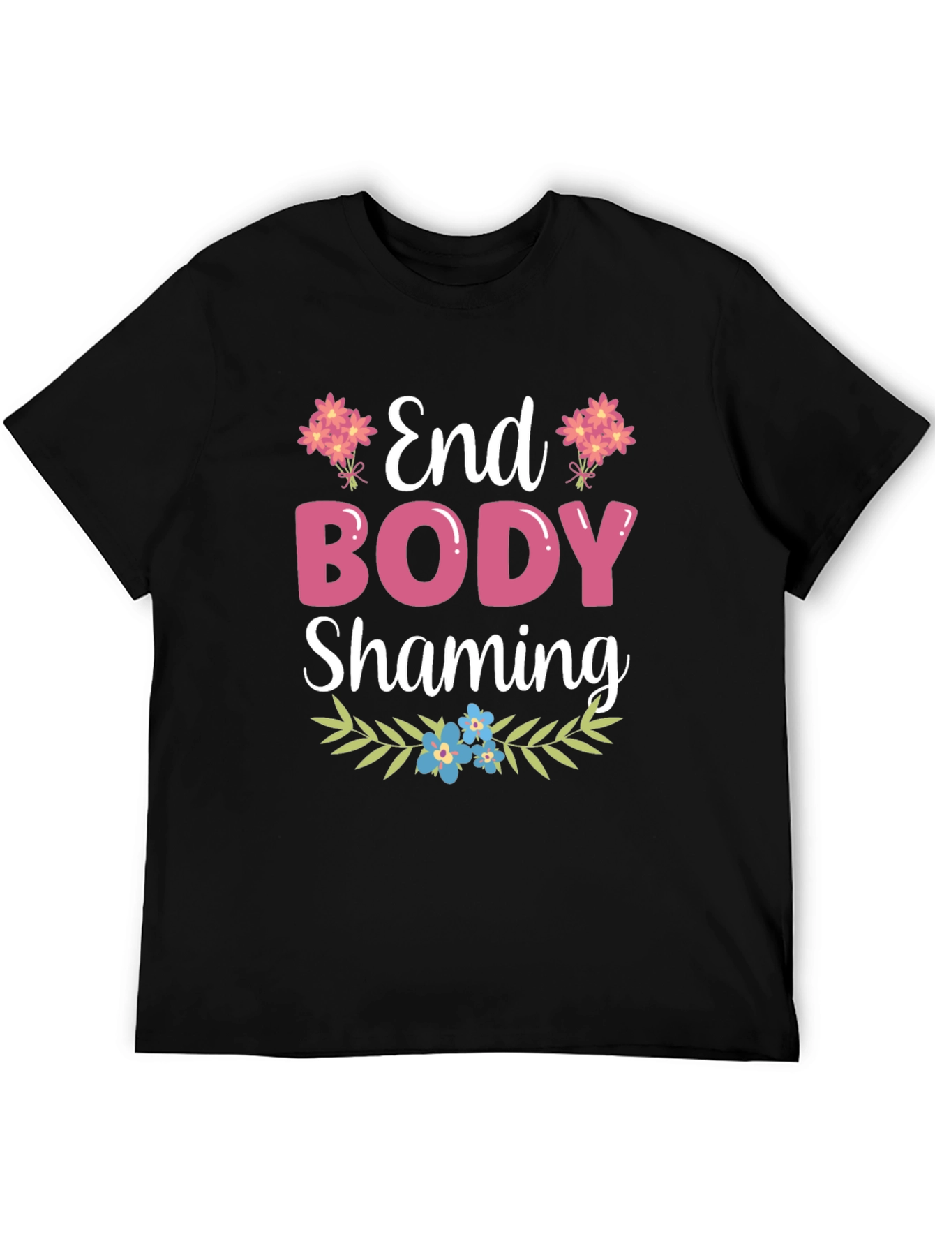 End Body Shaming Graphic Tee - Soft Cotton Comfort