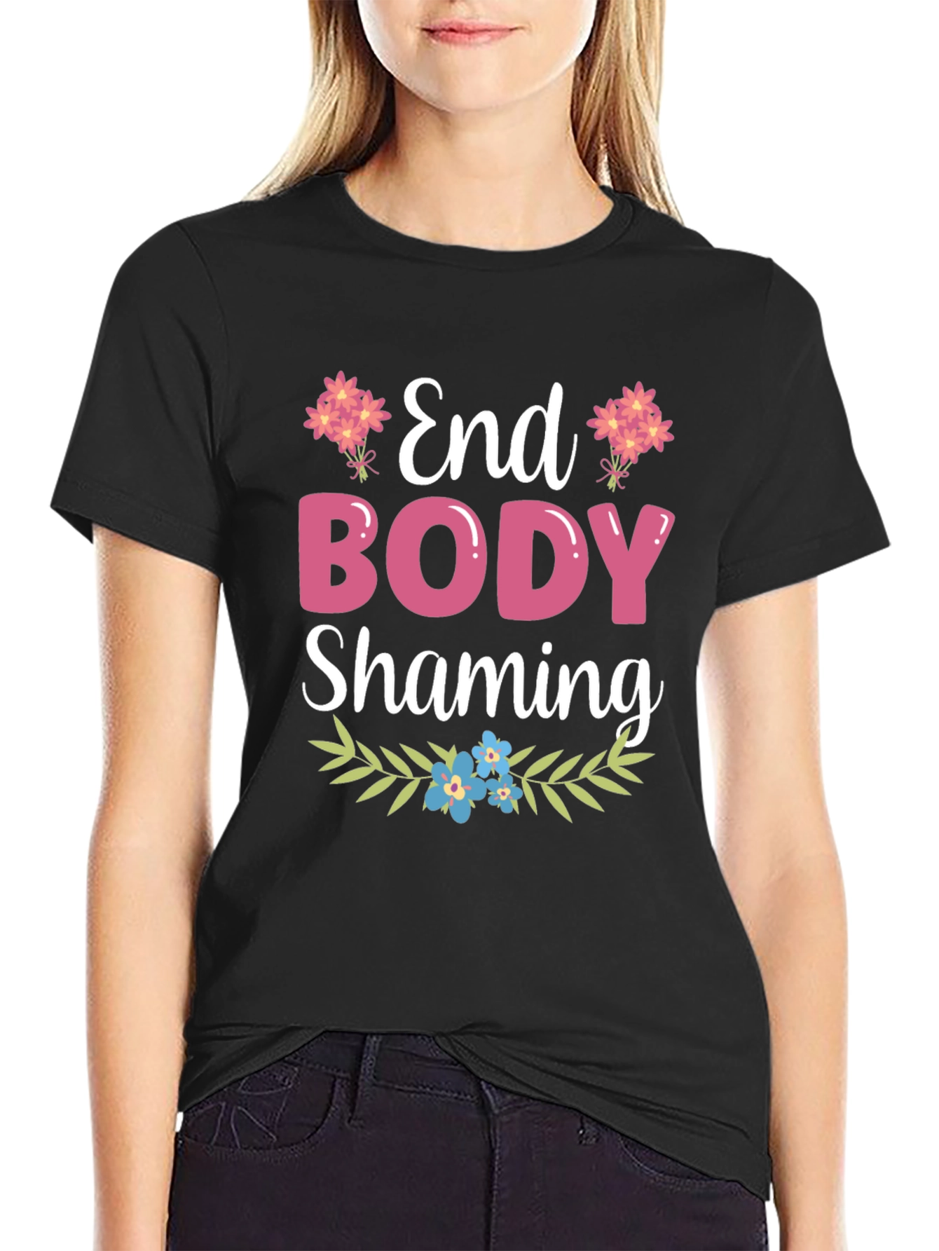 End Body Shaming Graphic Tee - Soft Cotton Comfort
