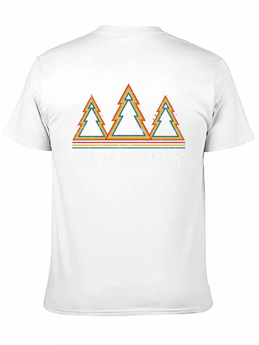 Retro New Jersey Trees Graphic T-Shirt