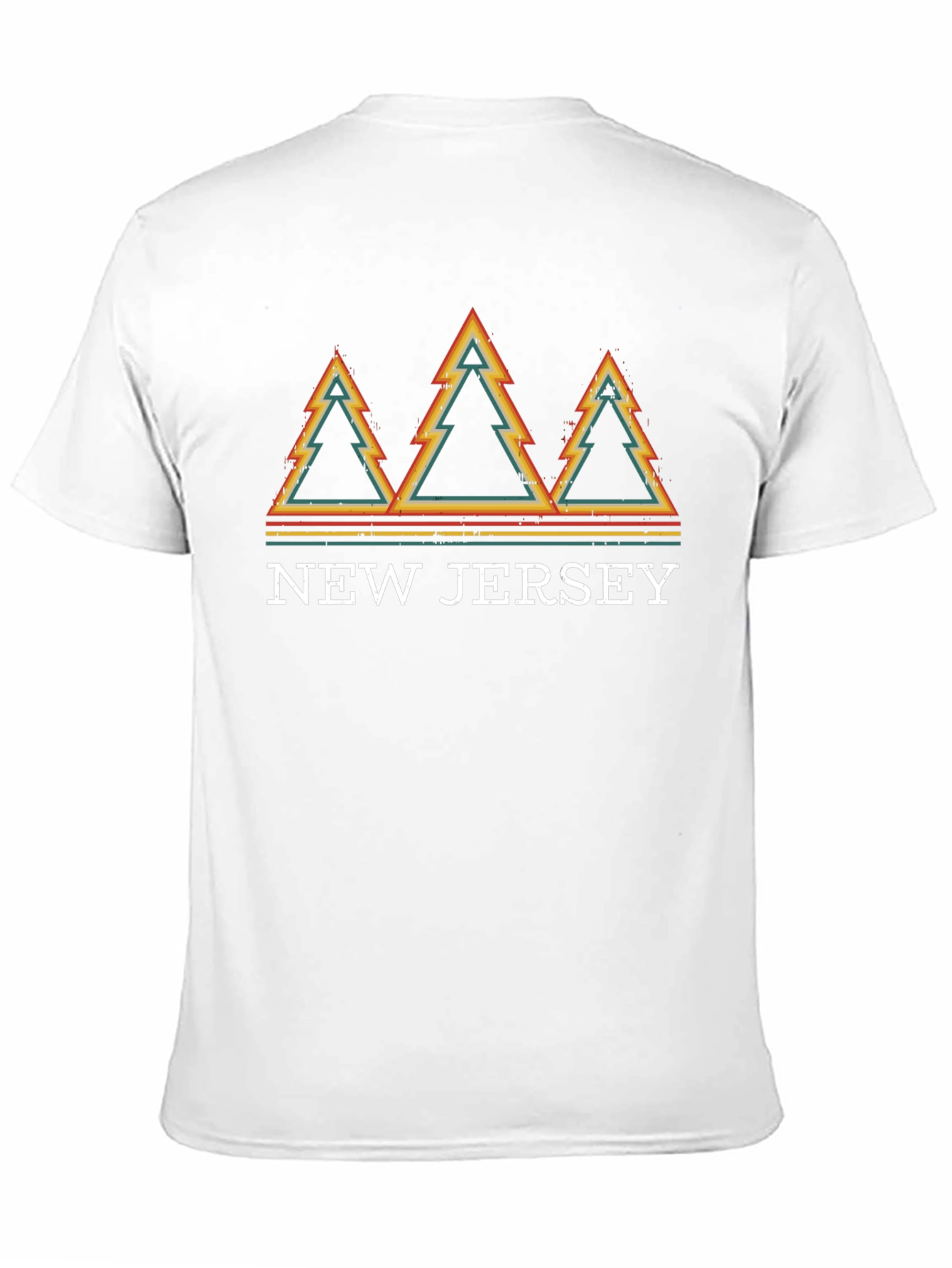 Retro New Jersey Trees Graphic T-Shirt