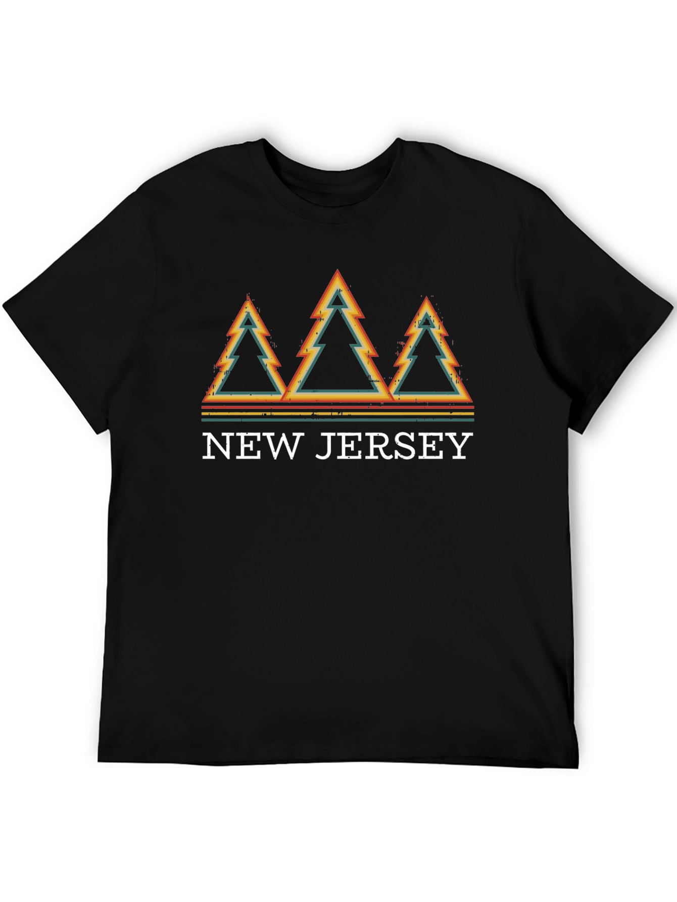 Retro New Jersey Trees Graphic T-Shirt