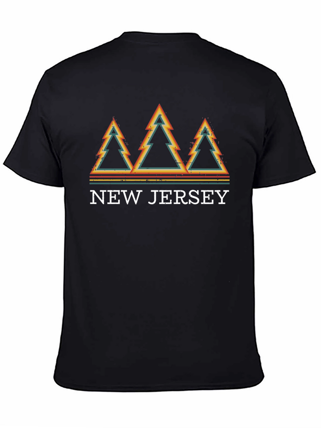 Retro New Jersey Trees Graphic T-Shirt