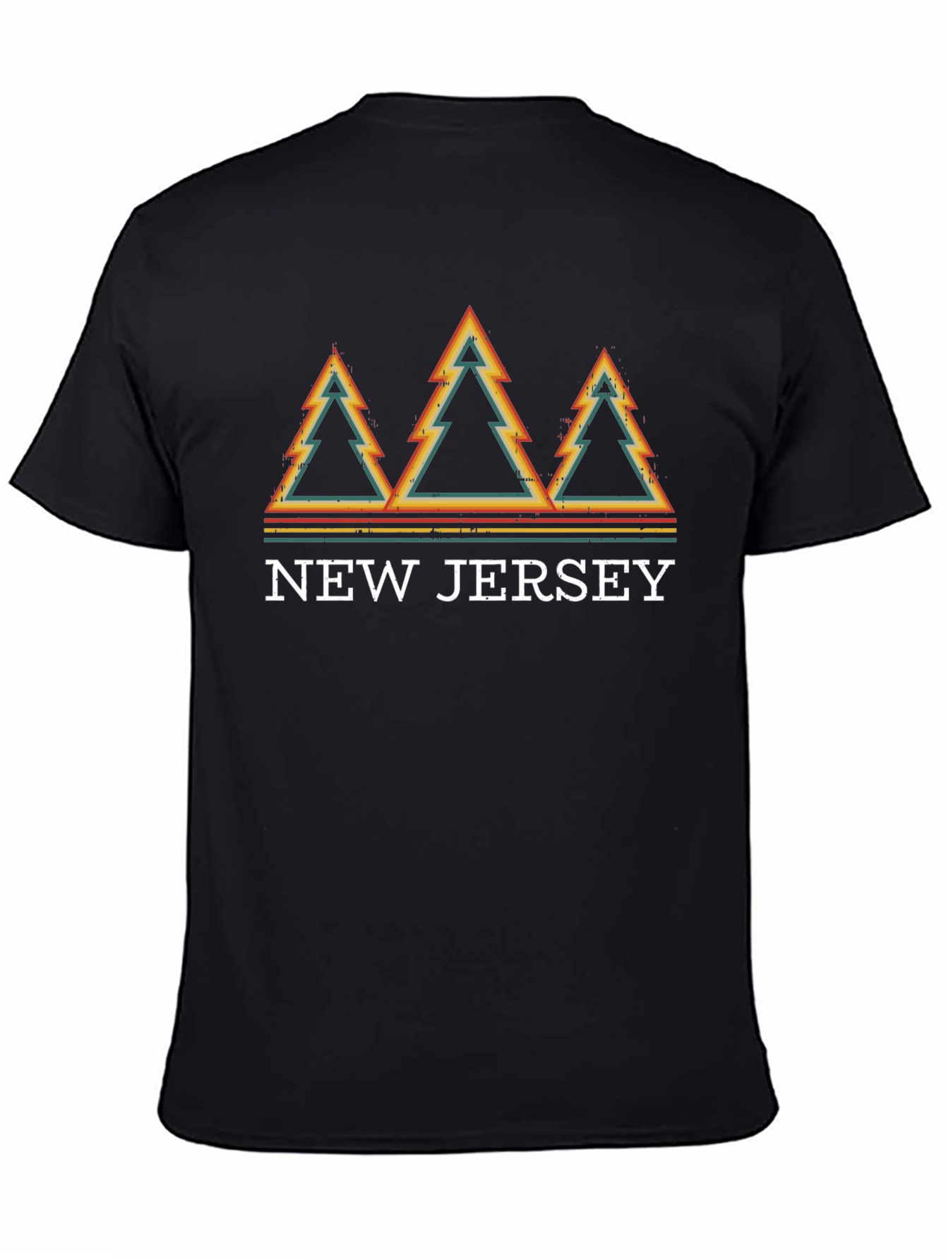Retro New Jersey Trees Graphic T-Shirt