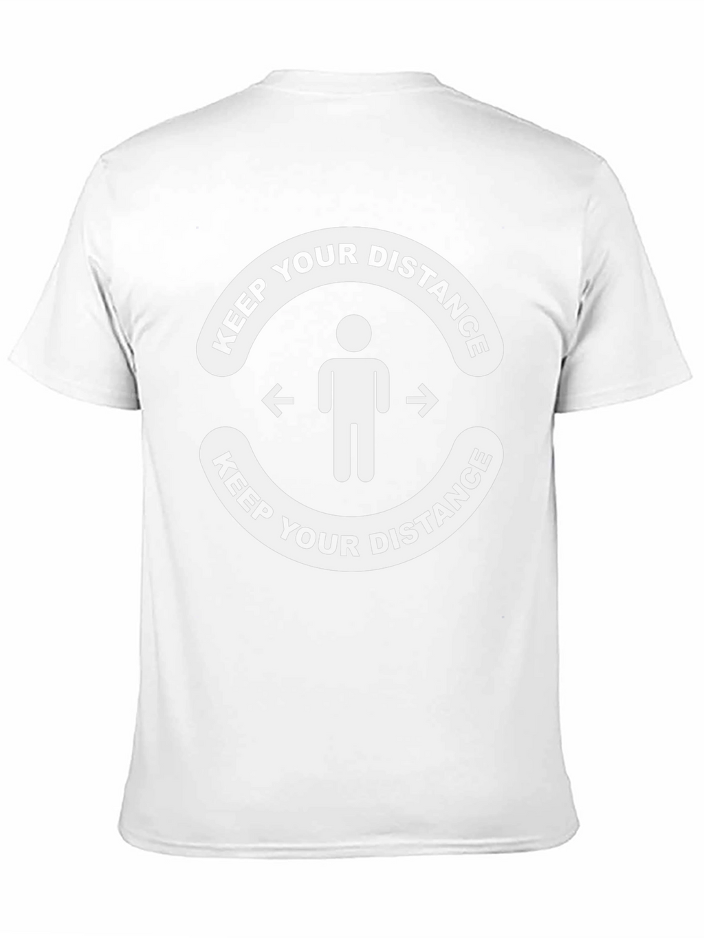 Keep Your Distance Graphic Tee - Black