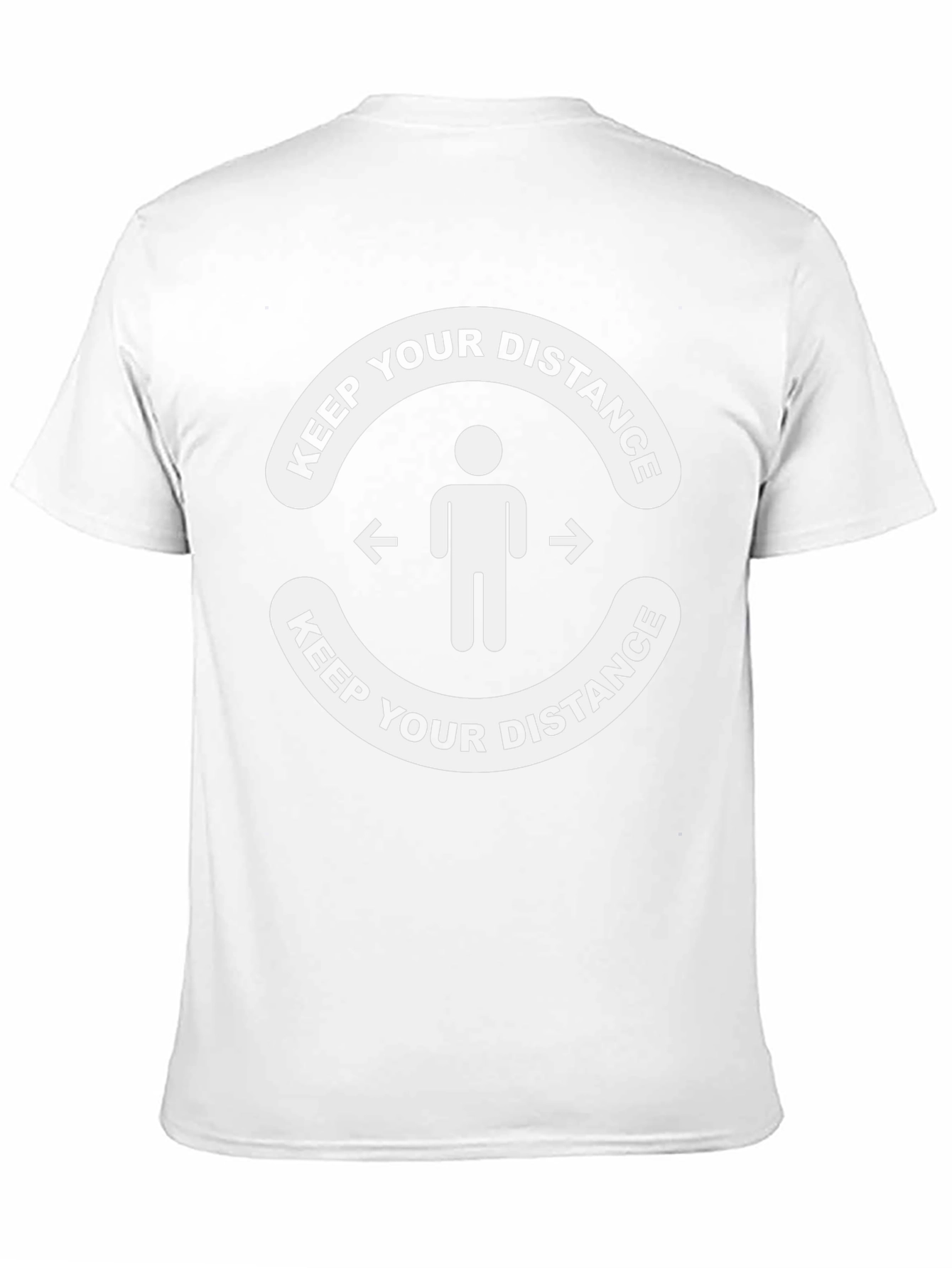 Keep Your Distance Graphic Tee - Black