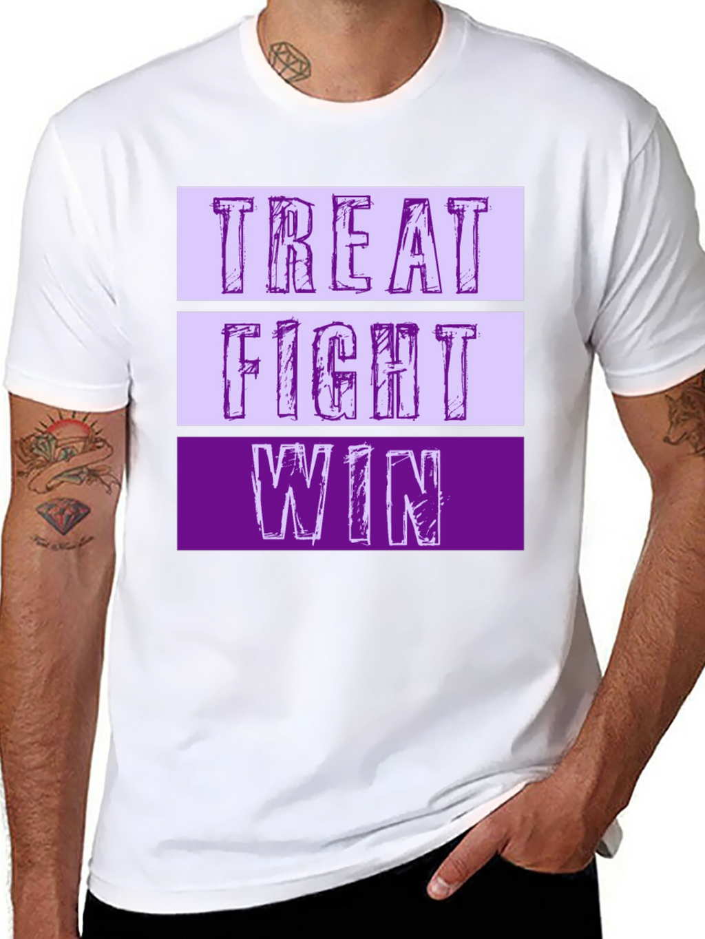 Treat Fight Win T-Shirt | Motivational Graphic Tee