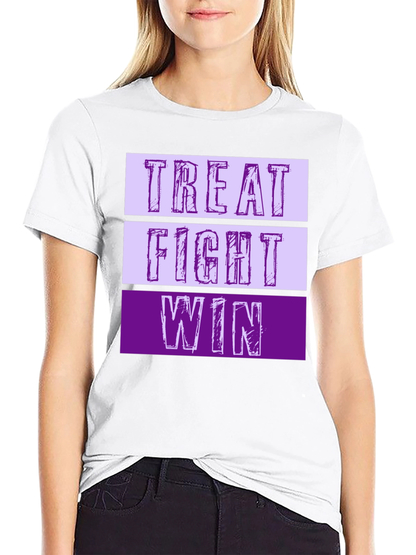 Treat Fight Win T-Shirt | Motivational Graphic Tee