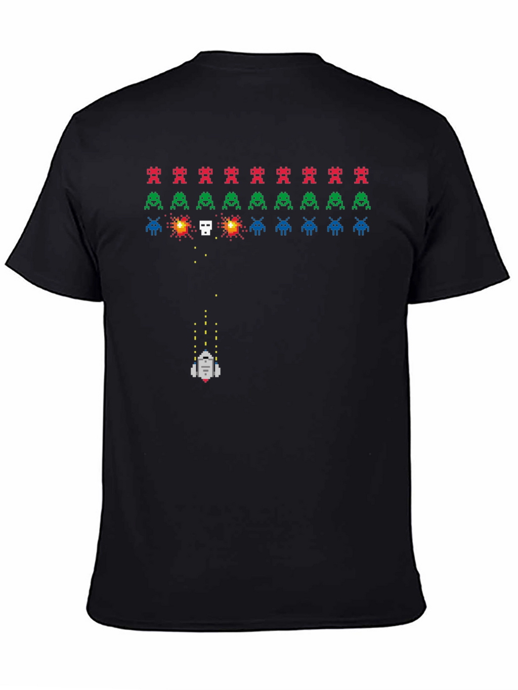 Retro Game T-Shirt: Pixelated Alien Invasion