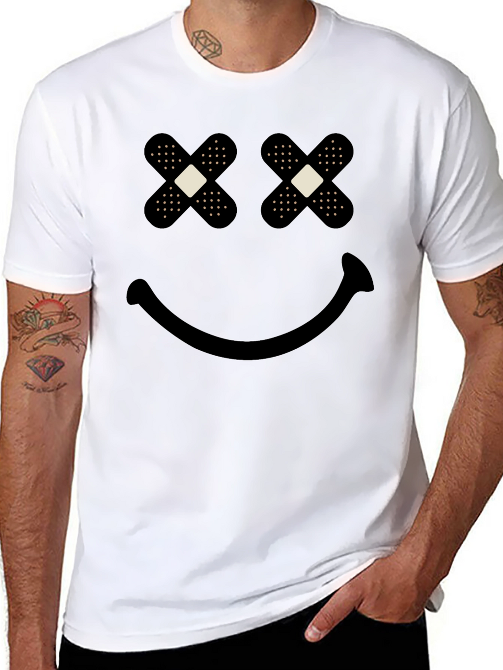Bandage Eyes Graphic T-Shirt