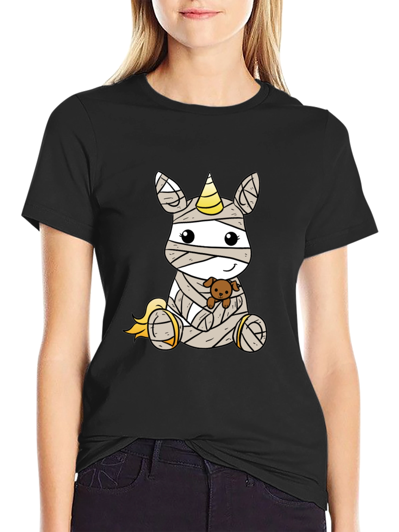 Mummy Unicorn T-Shirt - Cute Halloween Tee