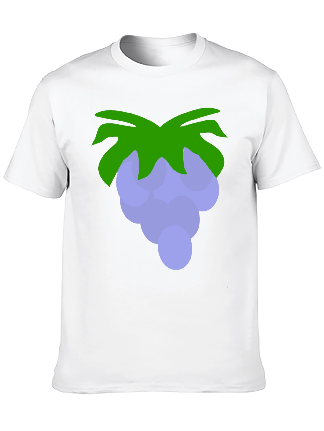 Grape Graphic Print T-Shirt - Black Cotton Tee