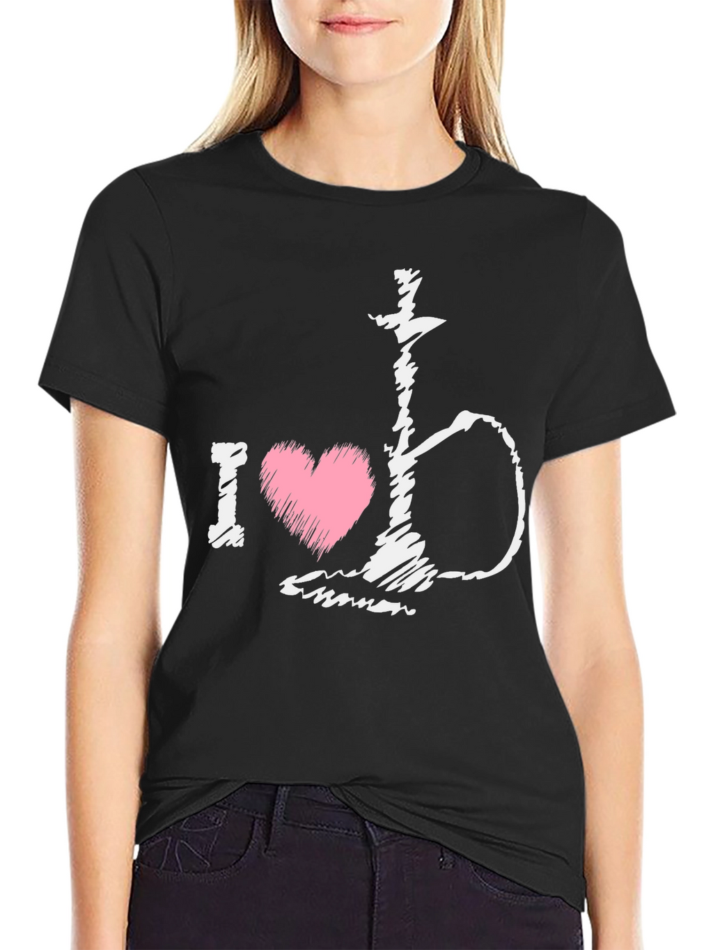 I Heart Hookah Black T-Shirt