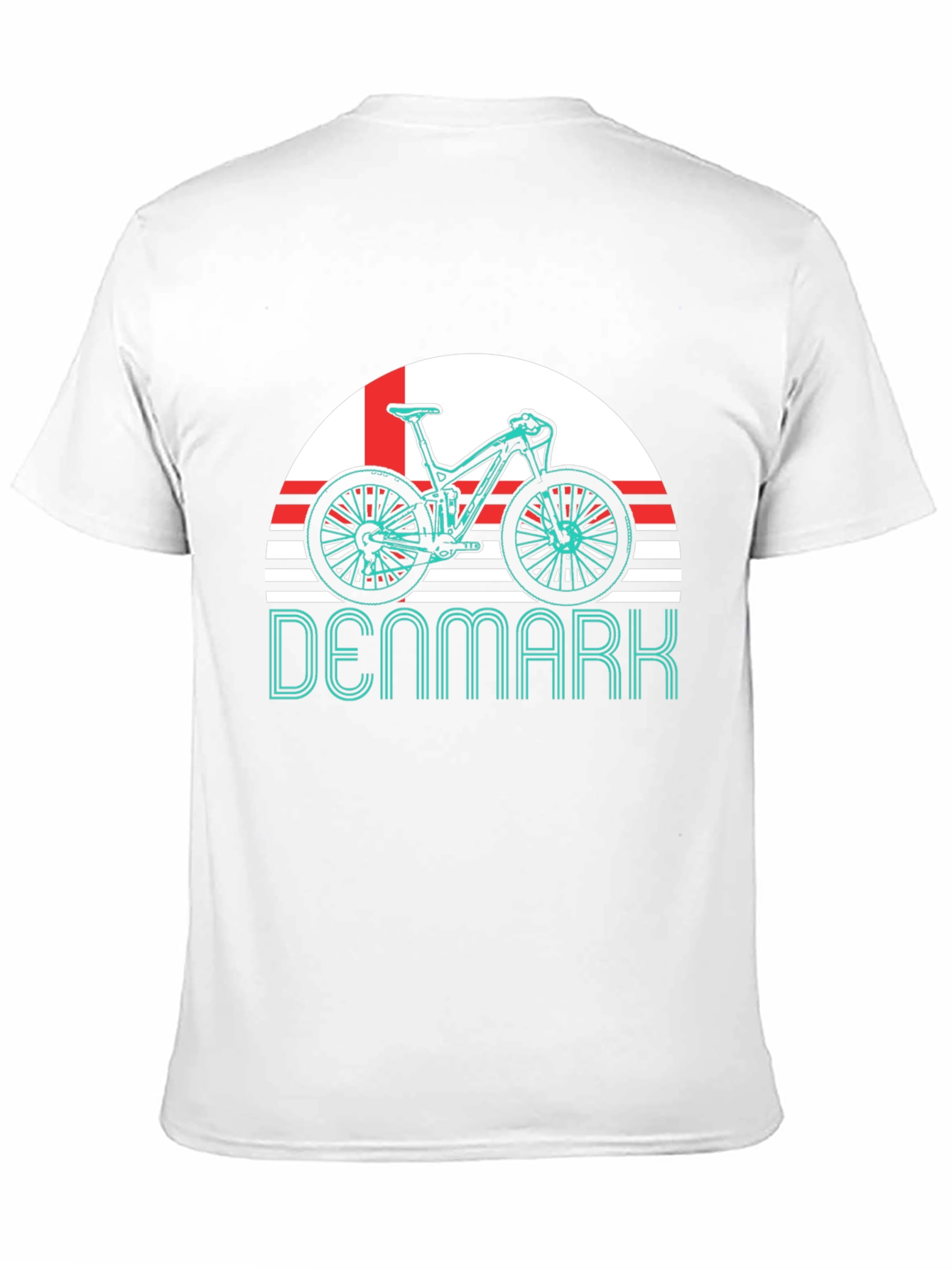 Denmark Bike T-Shirt - Mountain Biking Fan Tee