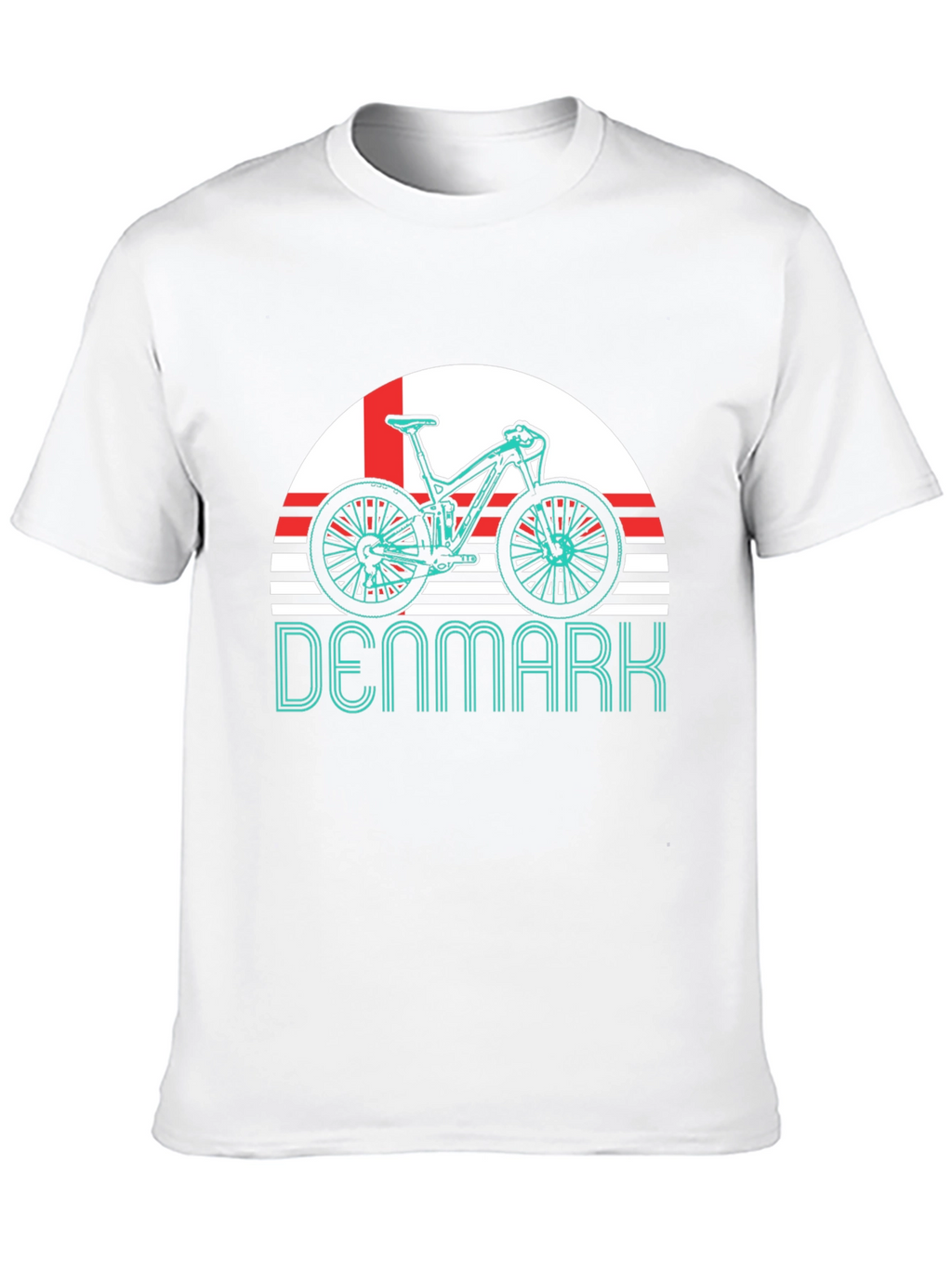Denmark Bike T-Shirt - Mountain Biking Fan Tee
