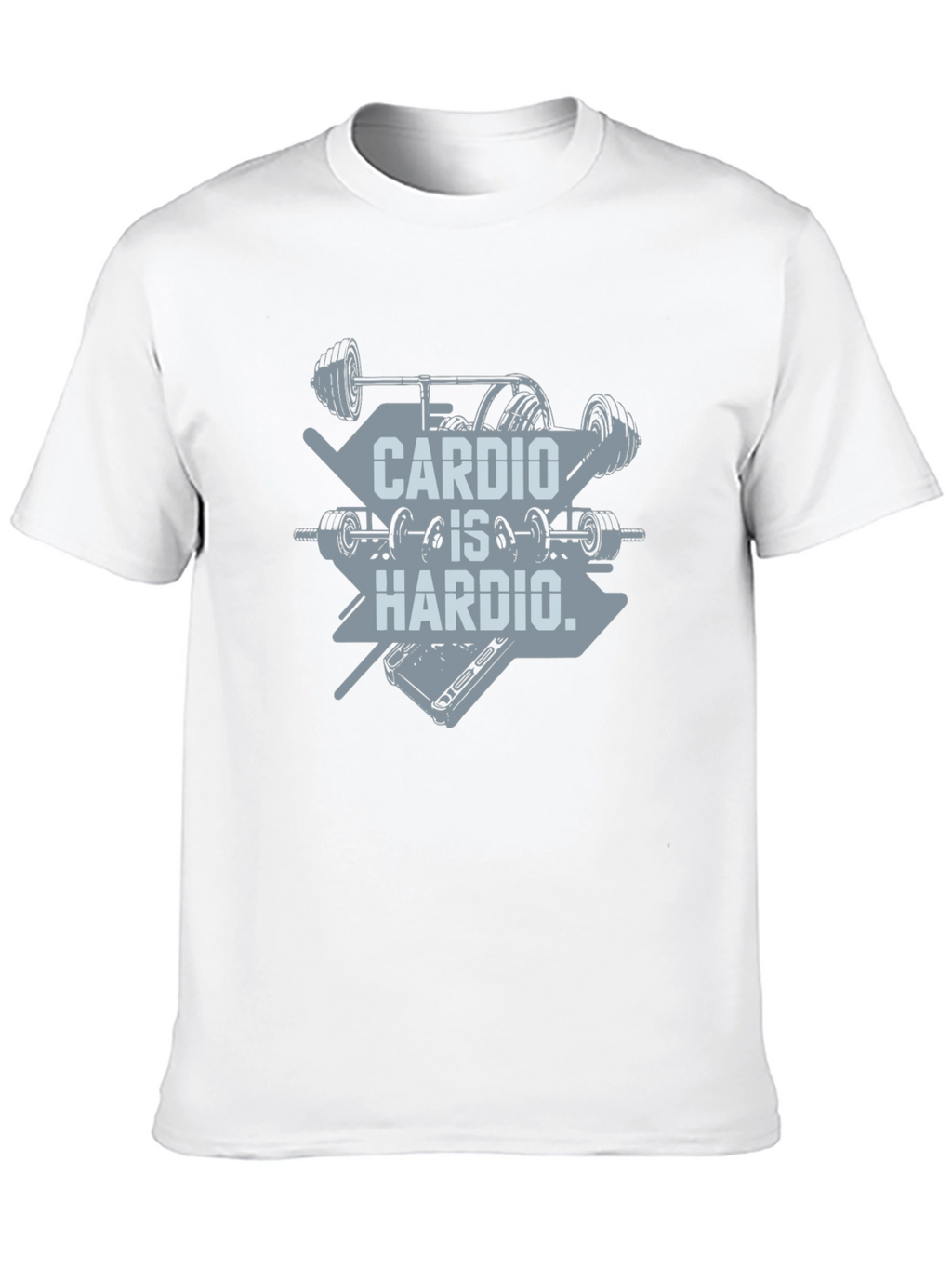 Cardio Is Hardio T-Shirt - Weightlifting Gym Tee