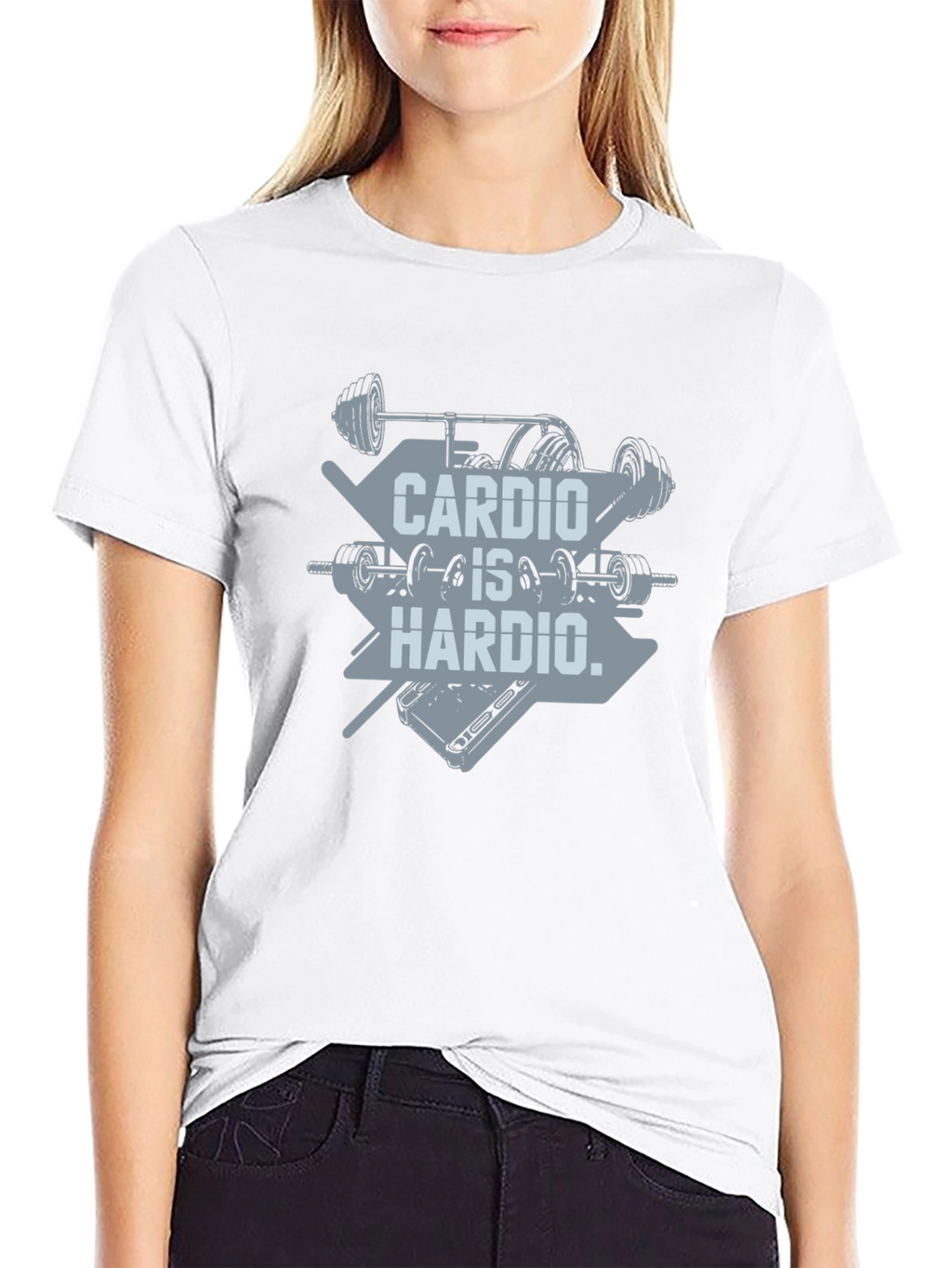 Cardio Is Hardio T-Shirt - Weightlifting Gym Tee