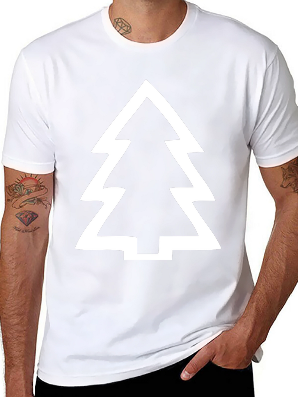 Modern Tree Graphic T-Shirt