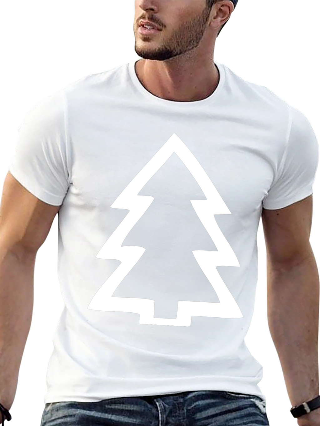 Modern Tree Graphic T-Shirt